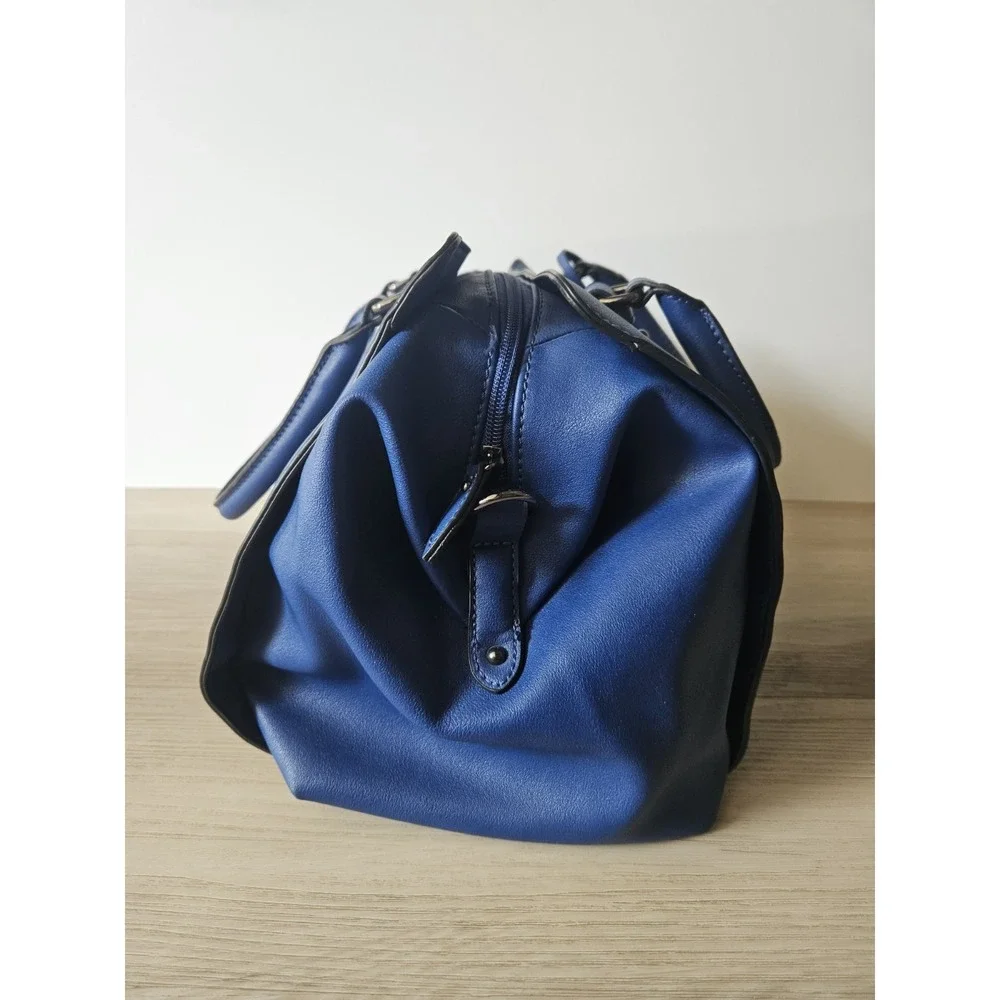 Danielle Nicole Disney Mary Poppins Blue Leather Satchel Handbag Umbrella Cutout
